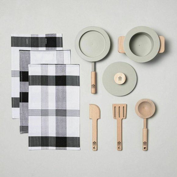 Hearth And Hand with Magnolia Kids Toy Wood Cook Set - Picture 3 of 3